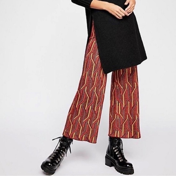 Free People Alina A-Line Pull-On Wide Leg Trousers - Picture 1 of 8